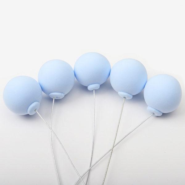 Cake topper Mini ballons bleu