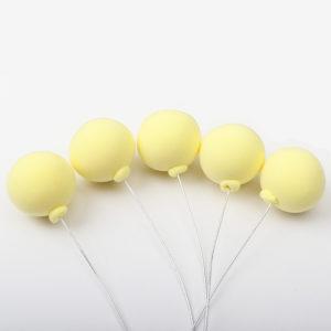 Cake topper Mini ballons jaune