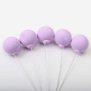 cake topper Mini ballons violet